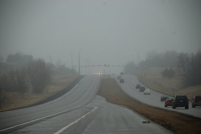 a foggy day in Lincoln